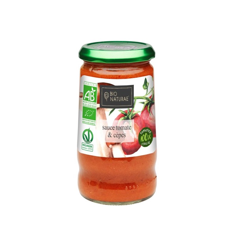 Sauce tomate & cèpes bio 345gr