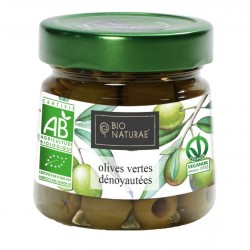 Olives vertes dénoyautées bio 190gr
